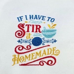 Embroidered Apron